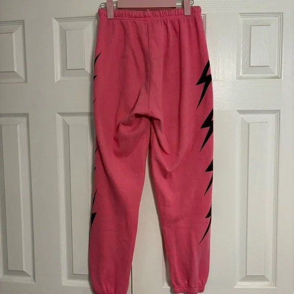 Aviator Nation 4 Bolt Sweatpants Pink - Picture 3 of 10